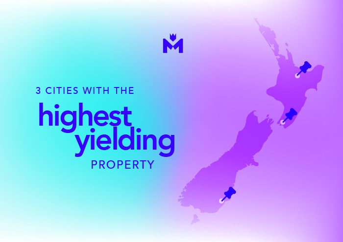 Three NZ cities with the highest yielding property