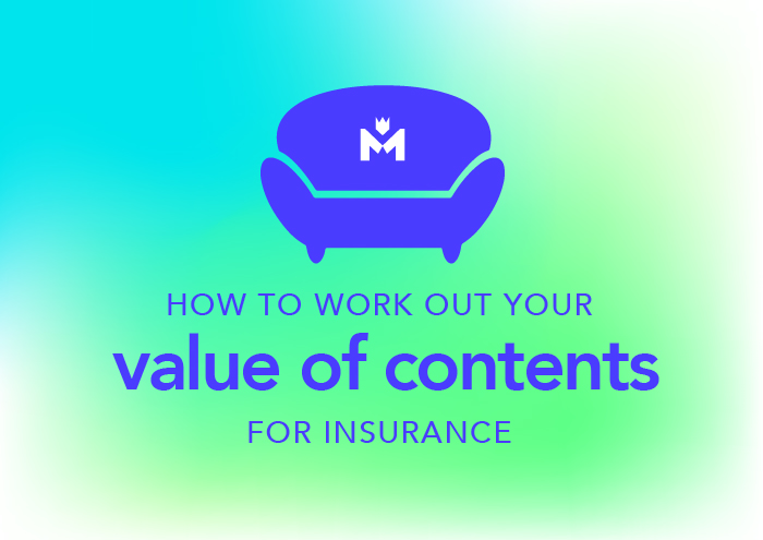 How do I work out the value of my contents for insurance?