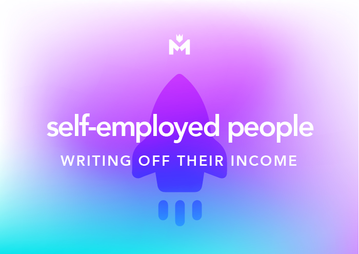 self employed people writing off their income